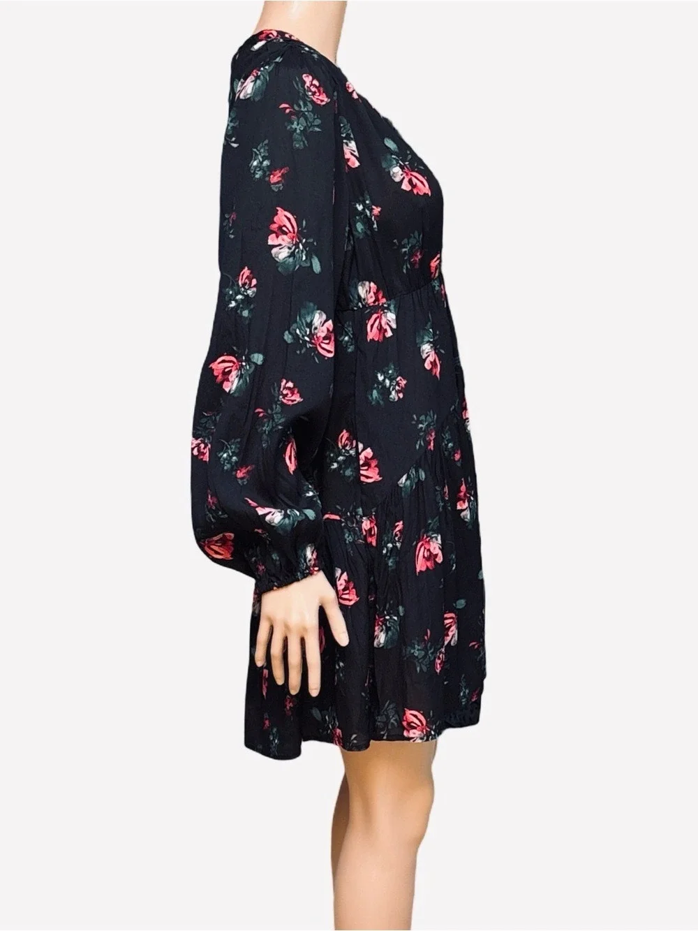 New Day Black Floral Dress S | NWT Roses